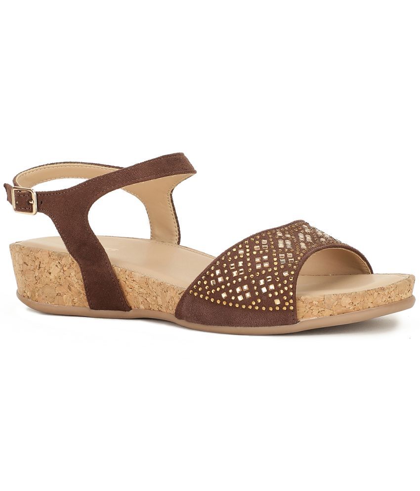     			Bata Brown Women's Sandal Heels