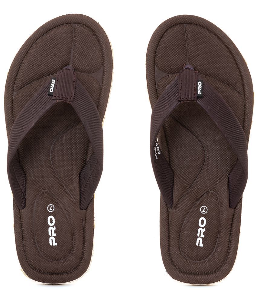     			KHADIM Brown Men's Thong Flip Flop