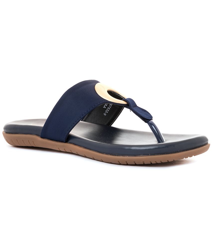     			KHADIM Navy Blue Women's Flats