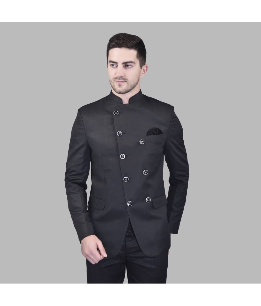     			PRINTCULTR Cotton Blend Men's Casual Jacket - Black ( Pack of 1 )