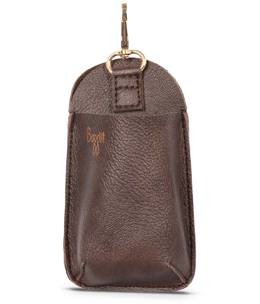     			Baggit Brown PU Sling Bag