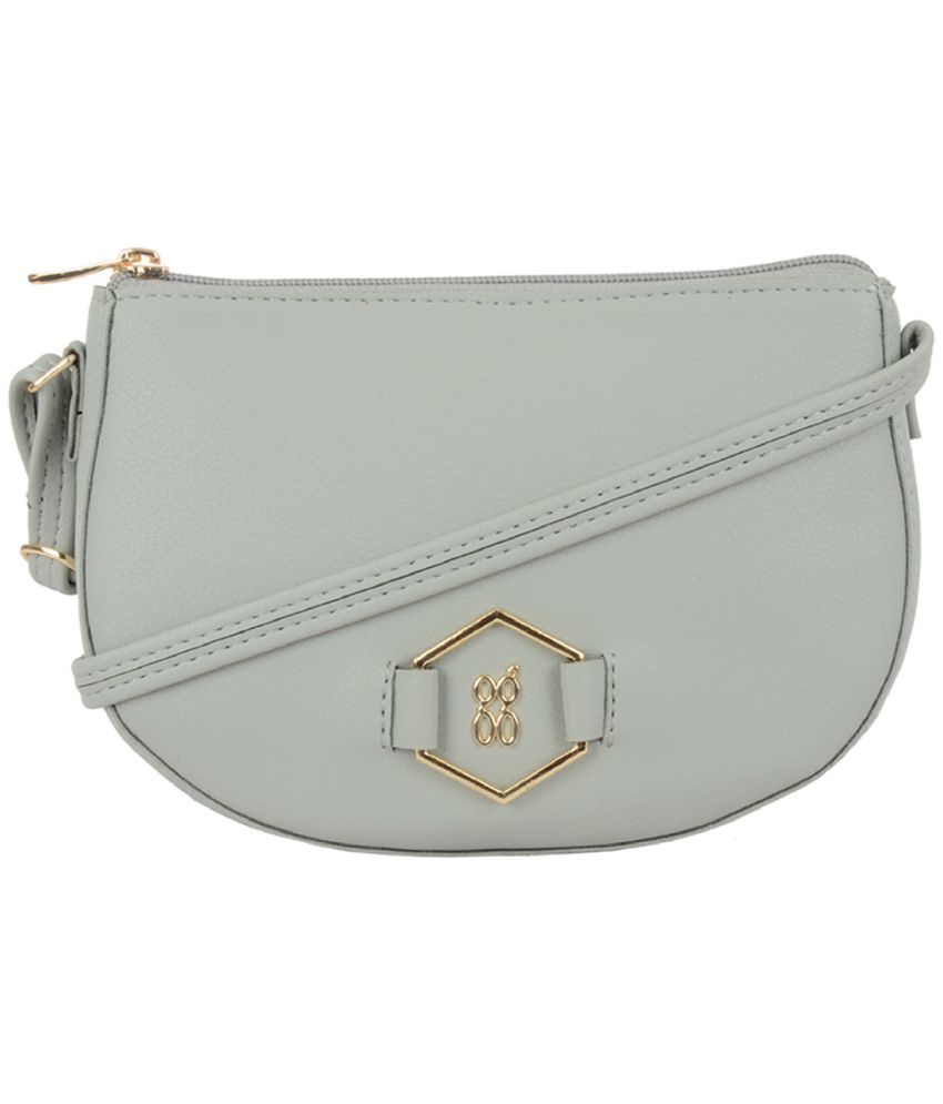     			Baggit Grey Melange PU Handheld