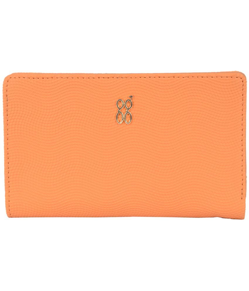     			Baggit PU Orange Women's Bi Fold Wallet ( Pack of 1 )