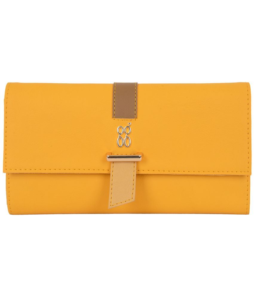     			Baggit PU Yellow Women's Regular Wallet ( Pack of 1 )