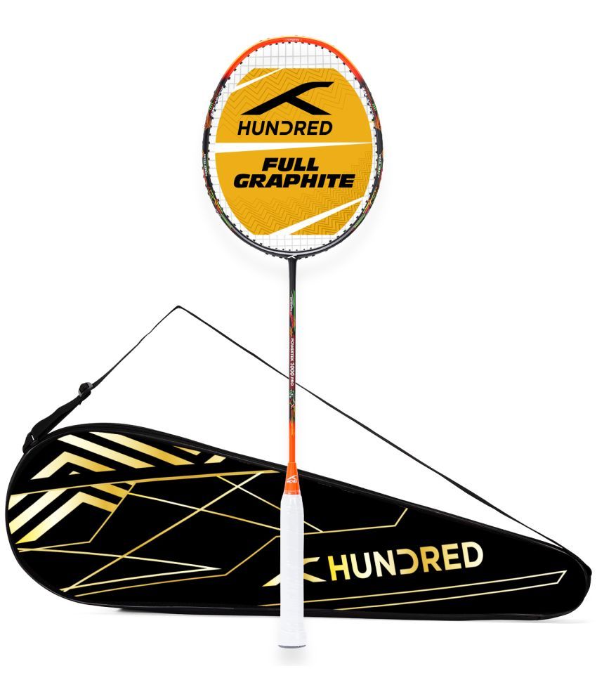     			HUNDRED Multicolor Badminton Racquet ( Pack of 1 )