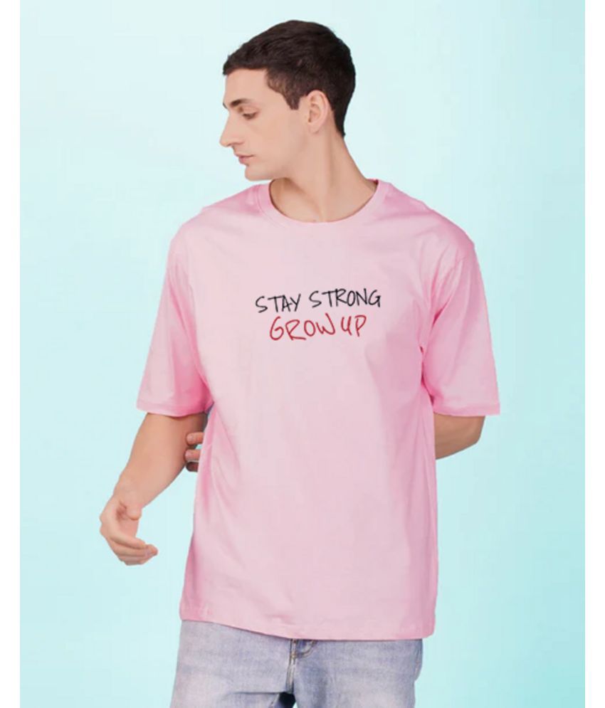     			PP Kurtis Cotton Blend Regular Fit Printed Half Sleeves Men's T-Shirt - Pink ( Pack of 1 )