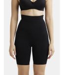 Jockey SH08 Women High Waist Cotton Rich Elastane Stretch Seamfree Shorts Shapewear - Black