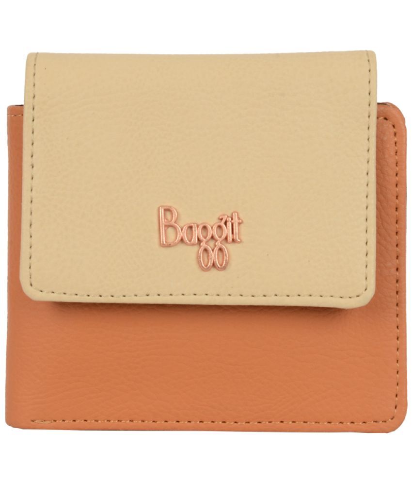     			Baggit PU Beige Women's Three fold Wallet ( Pack of 1 )