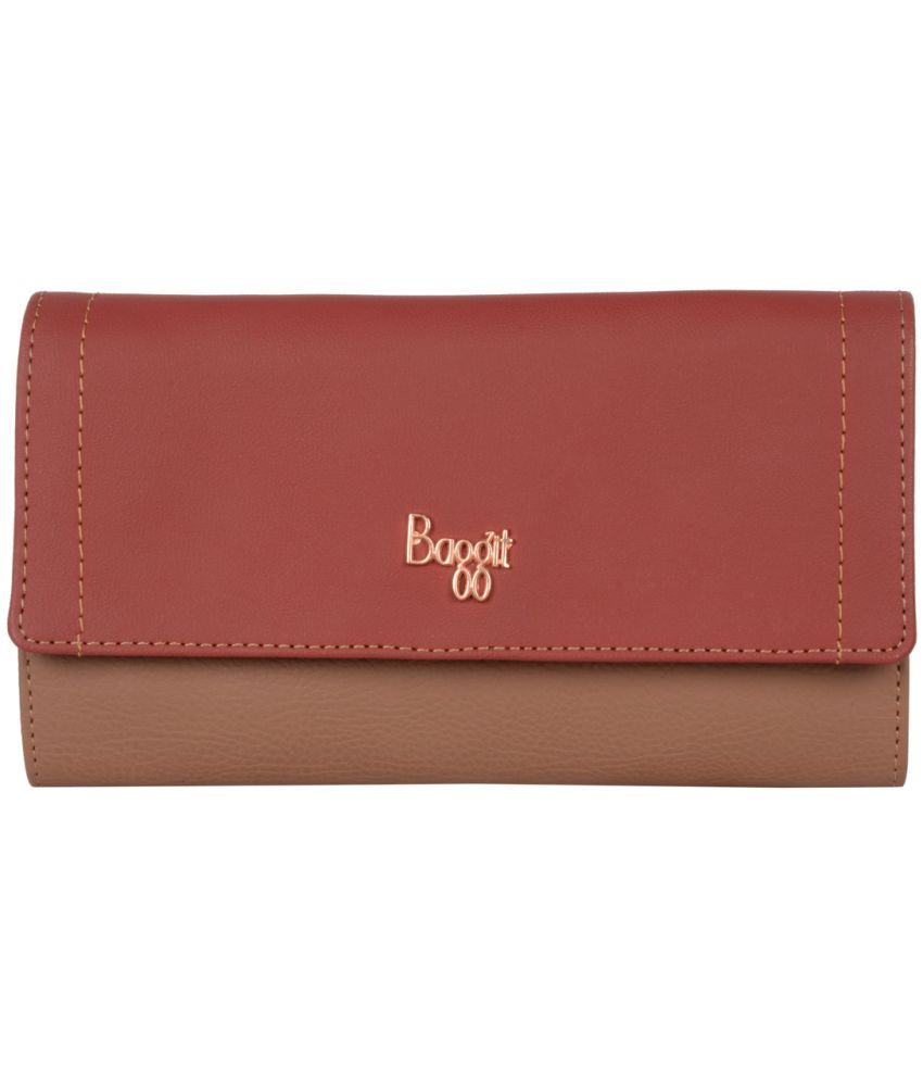     			Baggit PU Brown Women's Regular Wallet ( Pack of 1 )