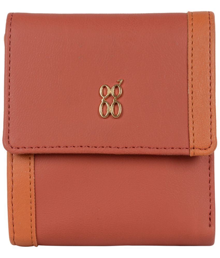     			Baggit PU Red Women's Three fold Wallet ( Pack of 1 )