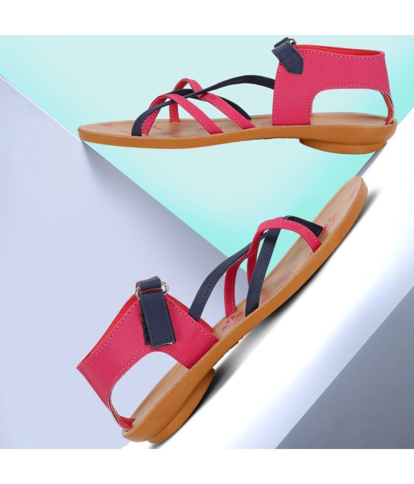     			Paragon Pink Floater Sandals