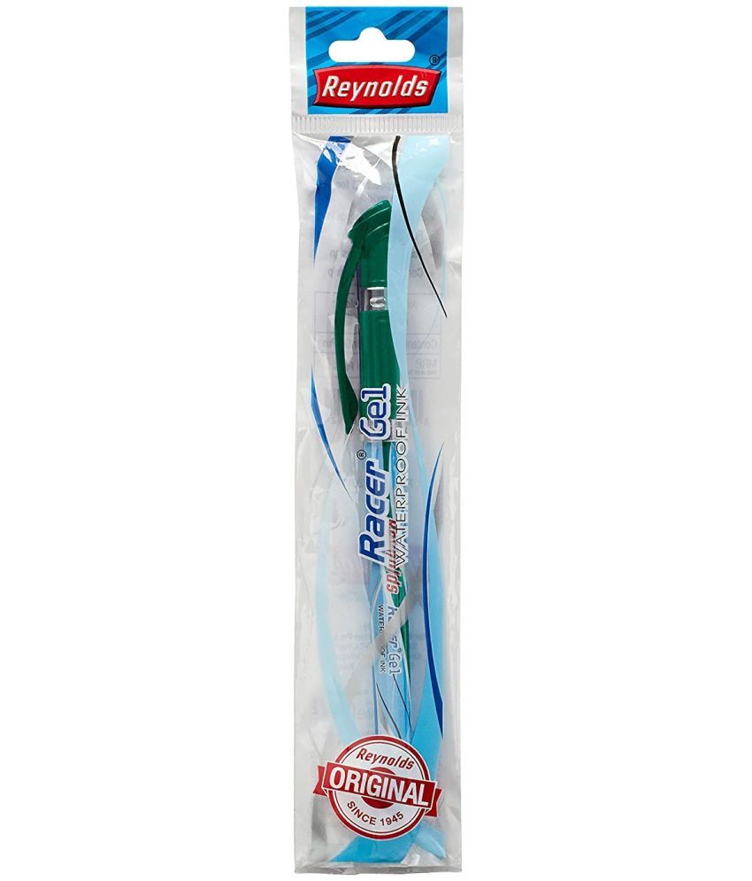     			Reynolds Racer Gel Pen 1 Pcs Green Pack of 10