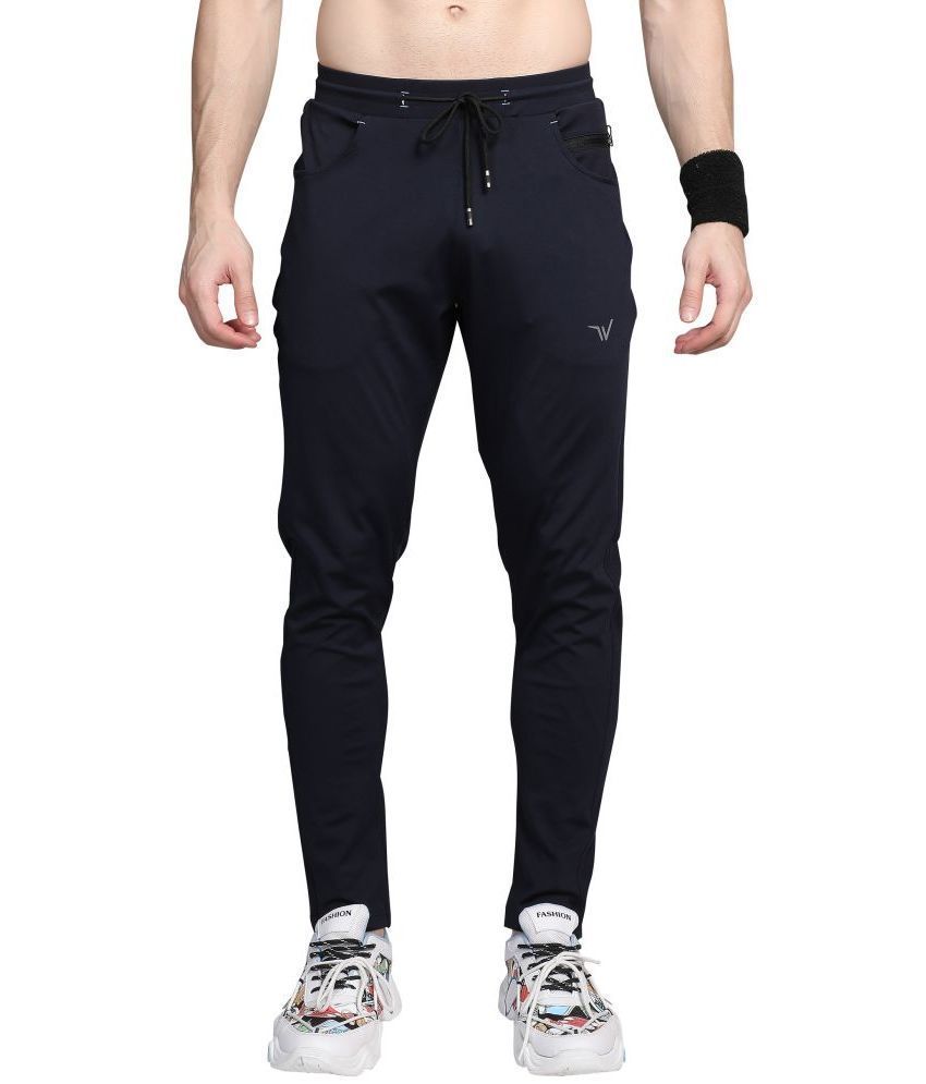     			WEWOK Navy Blue Lycra Men's Trackpants ( Pack of 1 )