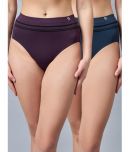 C9 Airwear Pack of 2 Nylon Striped Women's Briefs ( Multicolor )