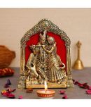 JaipurCrafts Aluminium Radha Krishna Idol ( 20.3 cm )