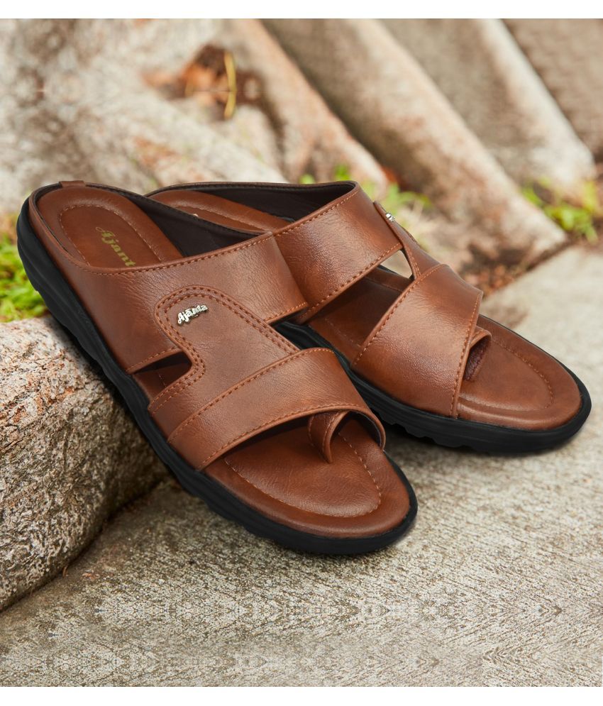     			Ajanta - Tan Men's Sandals