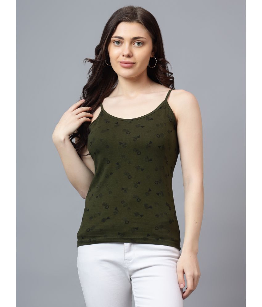     			Diaz Green Crepe Women's Regular Top ( Pack of 1 )