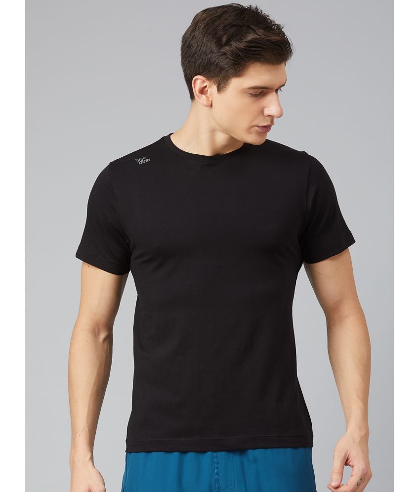     			Dida Sportswear Black Polyester Regular Fit Men's Sports T-Shirt ( Pack of 1 )