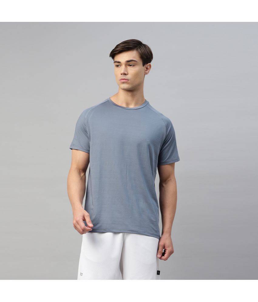     			Dida Sportswear Light Grey Polyester Regular Fit Men's Sports T-Shirt ( Pack of 1 )