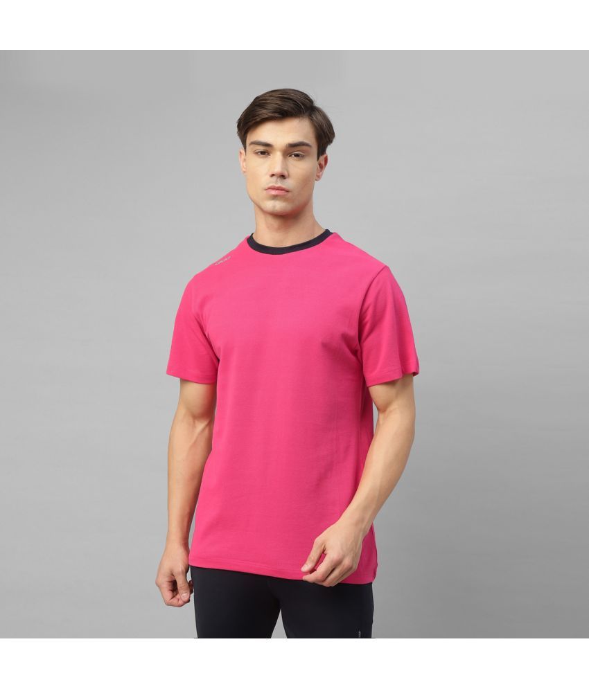     			Dida Sportswear Pink Polyester Regular Fit Men's Sports T-Shirt ( Pack of 1 )