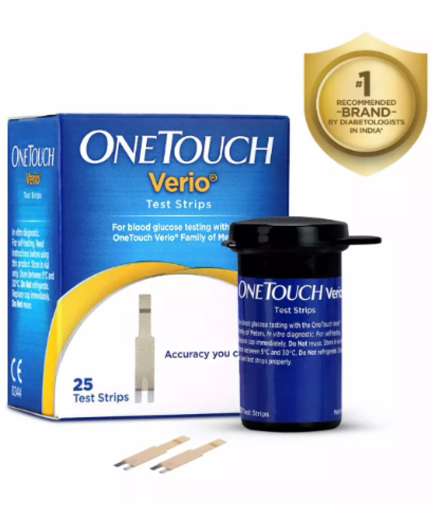     			OneTouch Verio Test Strips | Pack of 25 Strips | For use with OneTouch Verio Flex Glucometer