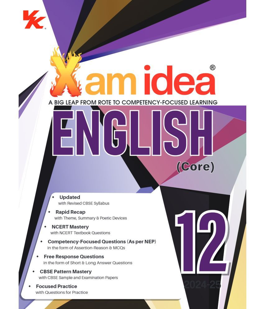     			Xam idea English Class 12 Book | CBSE Board | Chapterwise Question Bank | Based on Revised CBSE Syllabus | NCERT Questions Included | 2024-25 Exam