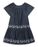 Under Fourteen Only Cotton Frock For Girls ( Pack of 1 , Blue )