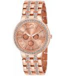 Viser Rose Gold Metal Analog Womens Watch