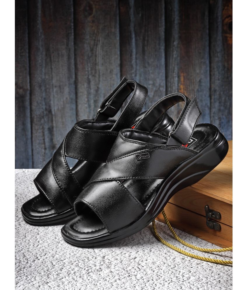     			Action - Black Men's Sandals