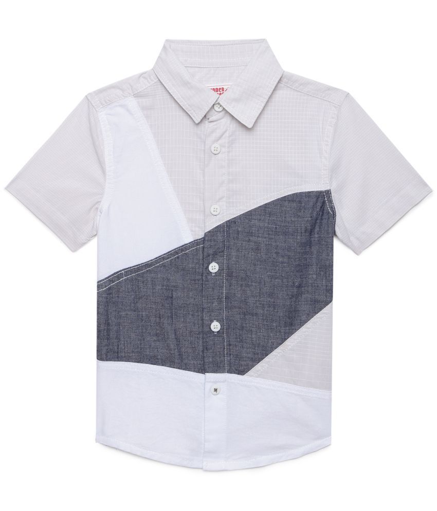     			BOYS COTTON REGULAR FIT COLOR BLOCKED SHIRT