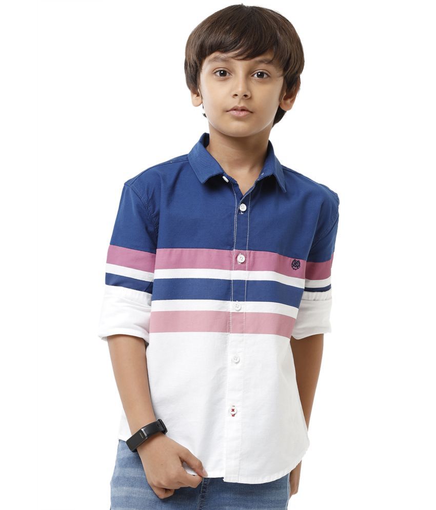     			BOYS FULL SLEEVE SHIRT WITH ENGINEERING STRIPE STYLING