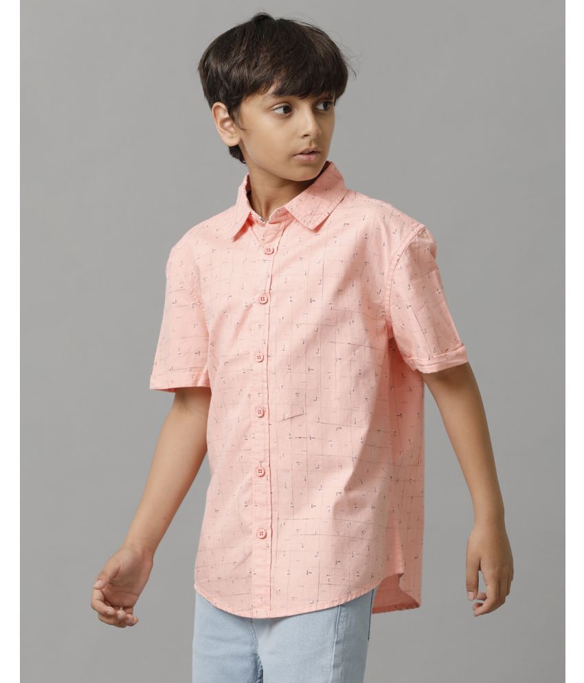     			Under Fourteen Only Single 100% Cotton Half Sleeves Shirt ( Pink )