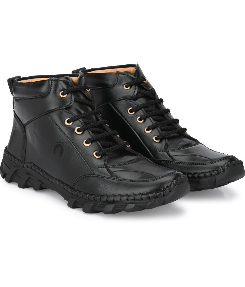     			Rising Wolf Black Men's Casual Boots
