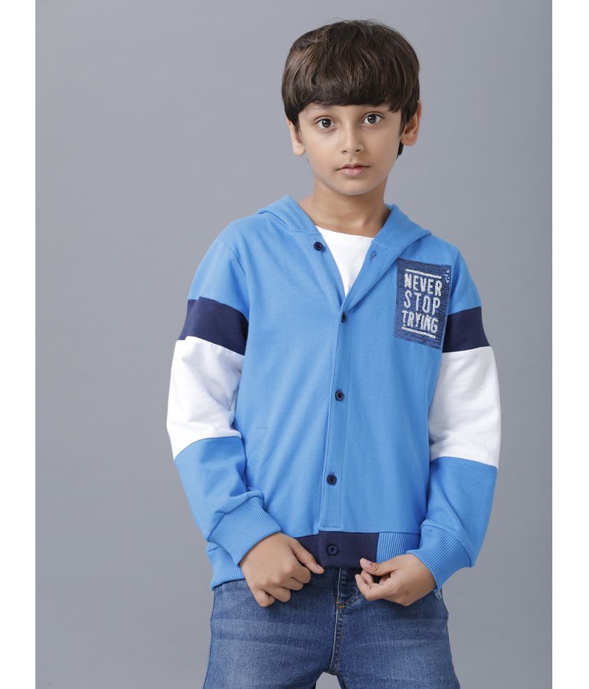     			Under Fourteen Only Blue Cotton Boys Sweatshirt ( Pack of 1 )