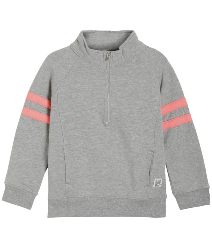     			Under Fourteen Only Gray Cotton Boys Sweatshirt ( Pack of 1 )