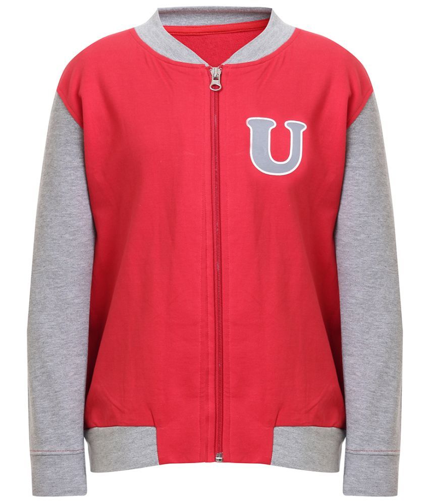     			Under Fourteen Only Red Cotton Boys Sweatshirt ( Pack of 1 )