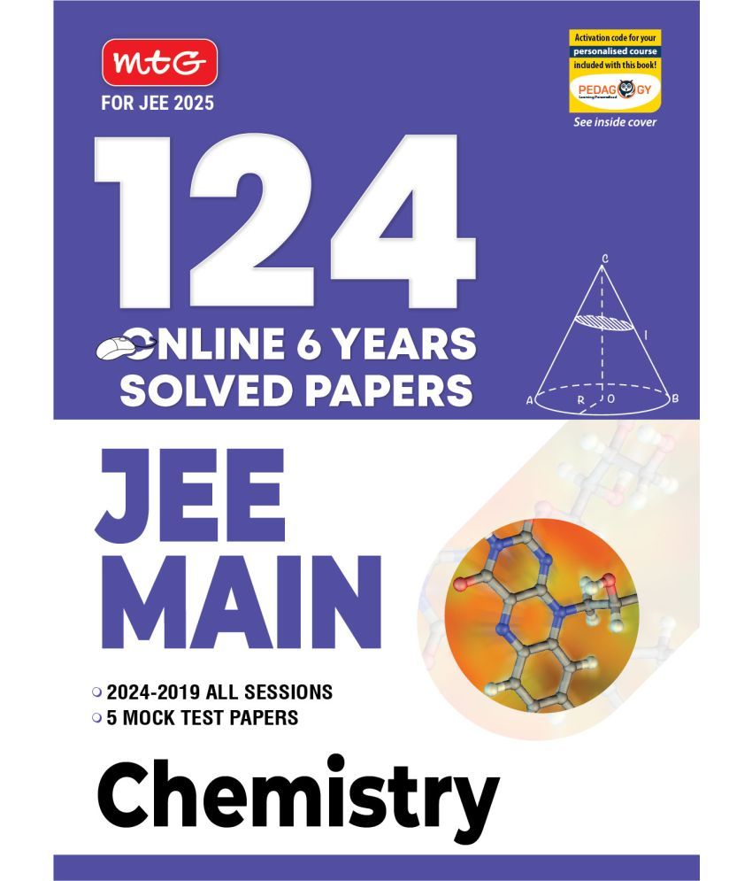     			MTG 124 JEE Main Chemistry Online (2024-2019 All Session) 6 Previous Years Solved Papers (PYQ) For 2025 Exam | Get Free Access of Smart Book With 5 Mock Test Paper