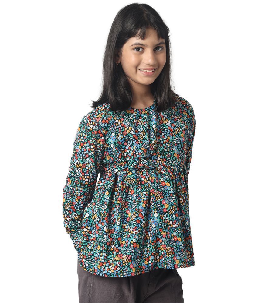     			Under Fourteen Only Multi Cotton Girls Top ( Pack of 1 )