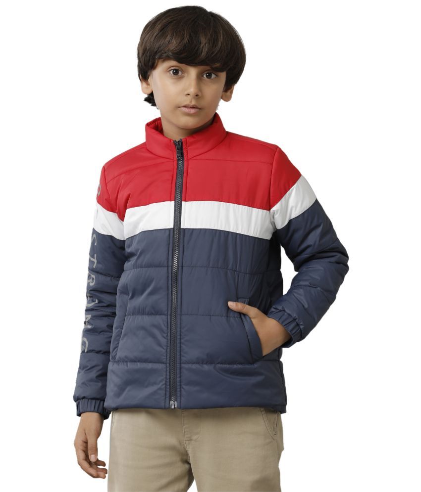     			Under Fourteen Only Boys Polyester Casual Jacket ( Navy , Pack of 1 )