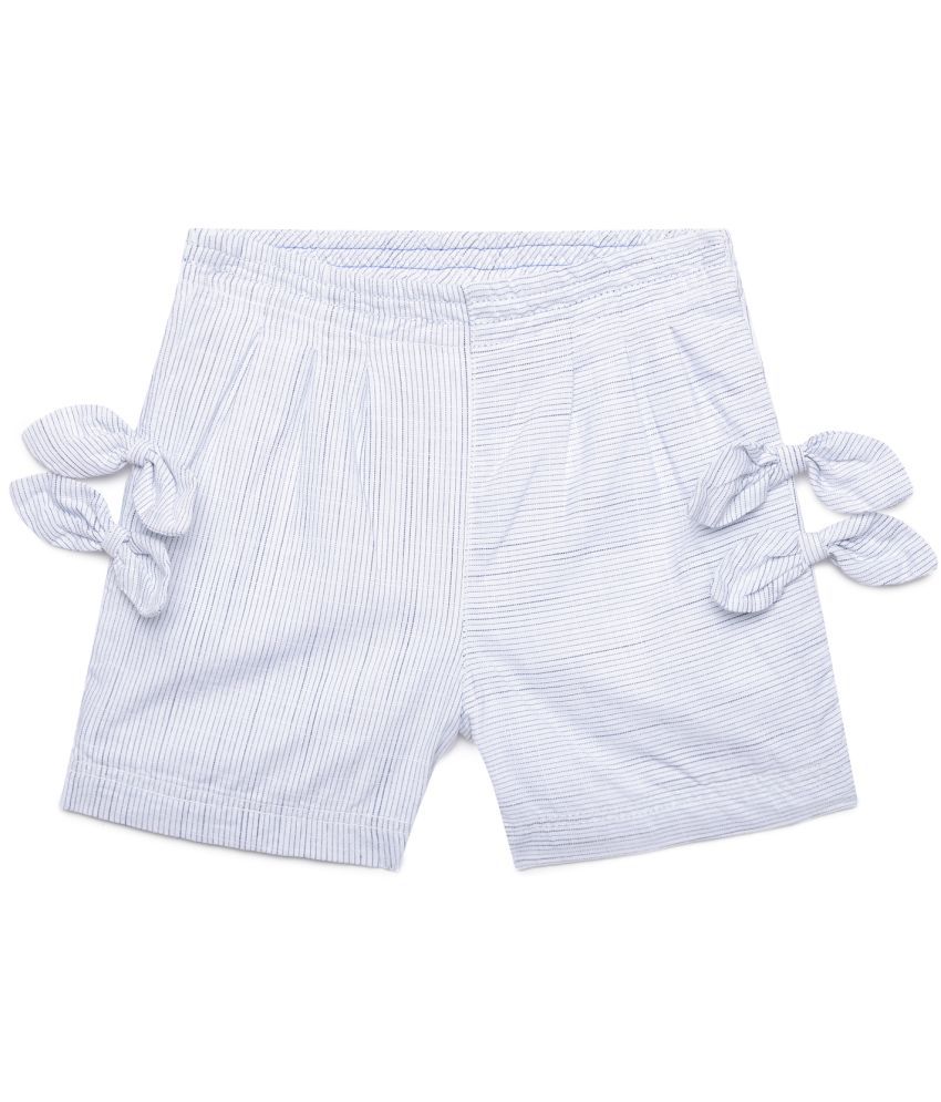     			Under Fourteen Only Pack of 1 Girls Cotton Shorts ( Off White )