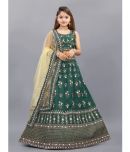 A TO Z CART Silk Lehenga Choli Set For Girls ( Pack of 1 , Green )