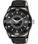 LimeStone Black PU Analog Men's Watch