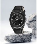 LimeStone Black PU Analog Men's Watch