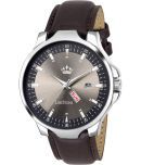 LimeStone Brown PU Analog Men's Watch