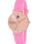 LimeStone Pink Silicon Analog Men's Watch