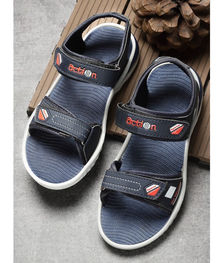     			Action - Navy Blue Men's Floater Sandals