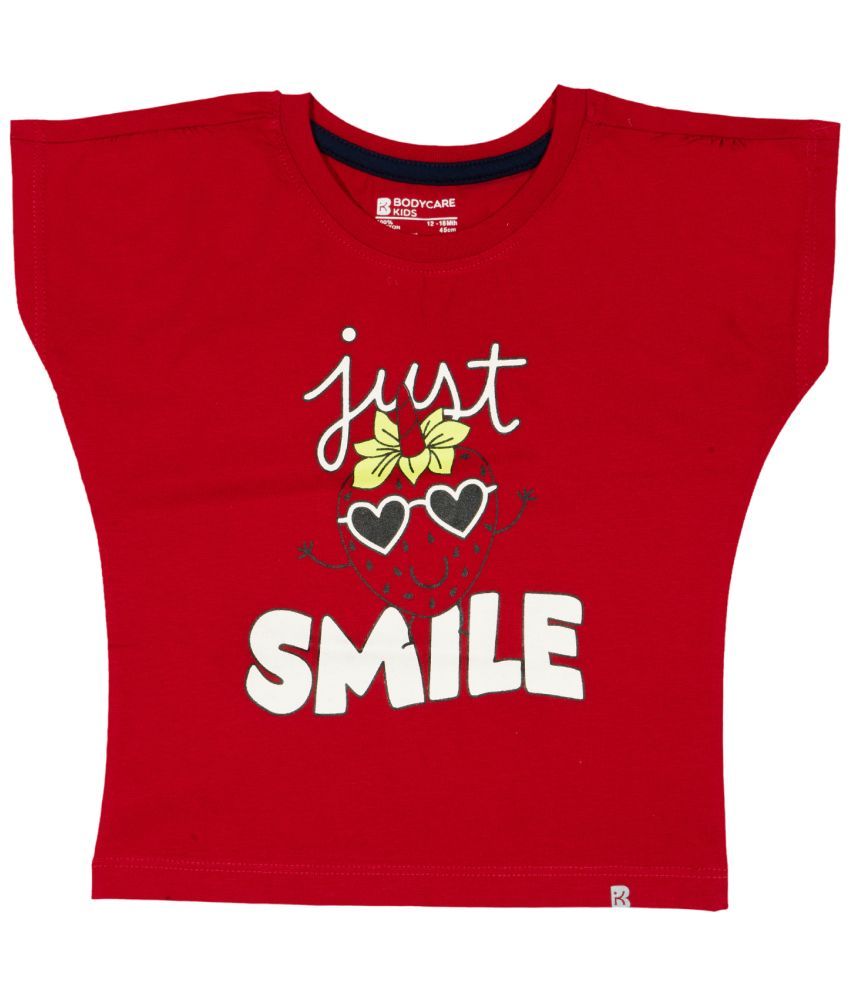     			Bodycare Red Baby Girl T-Shirt ( Pack of 1 )