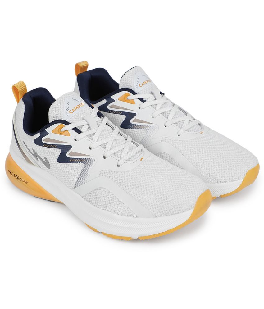     			Campus DOSE Off White Men's Sports Running Shoes