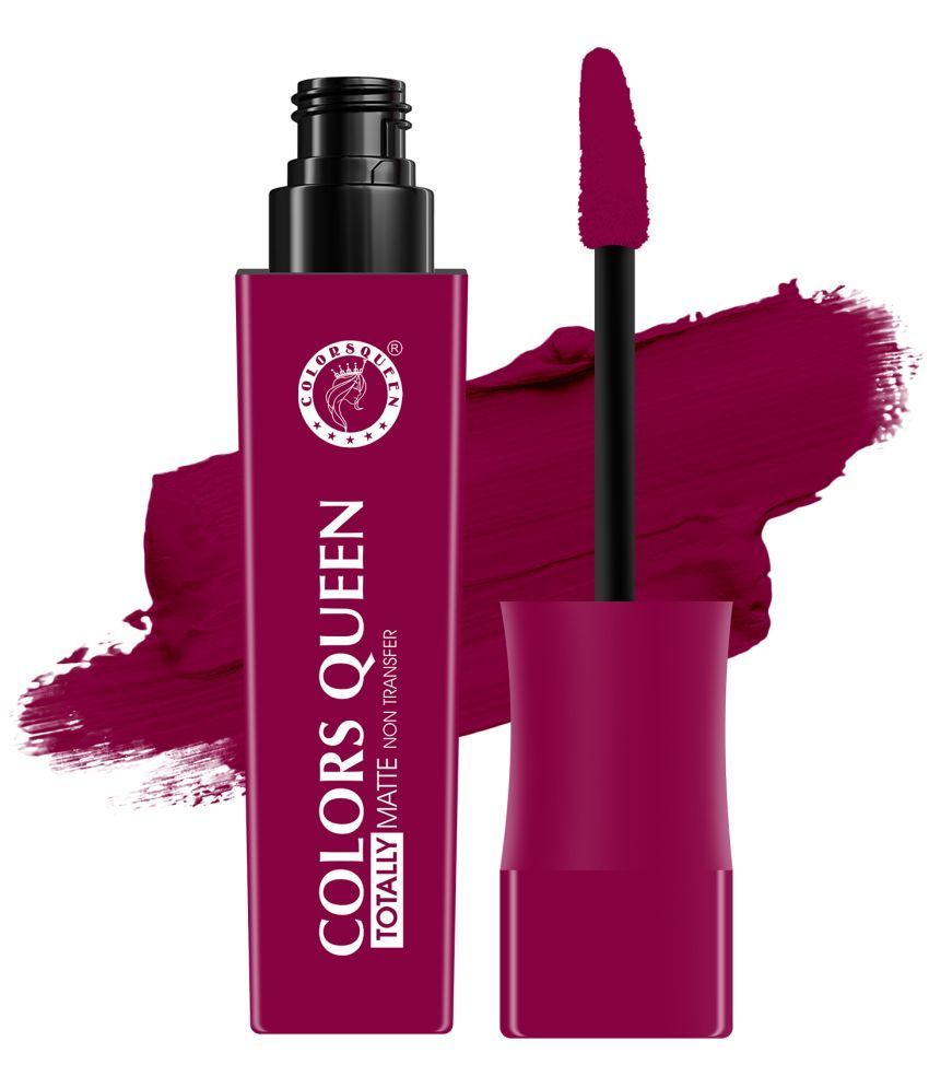     			Colors Queen Totally Matte Non Transfer Liquid Lipstick 7.5g, Fall in Love (Shade - 10)