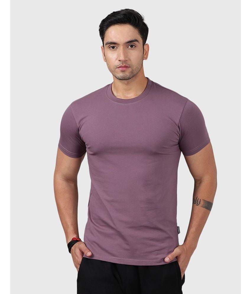     			Fuaark Purple Cotton Slim Fit Men's Sports T-Shirt ( Pack of 1 )